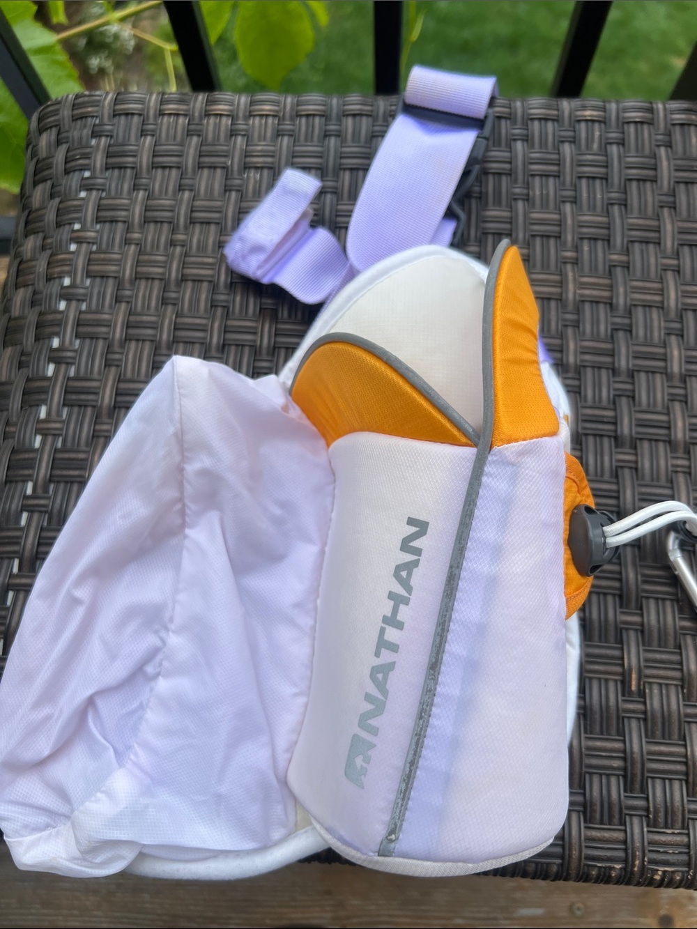 Nathan Men's White & Orange Belt Bag